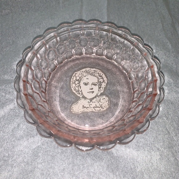Pink Shirley Temple Bowl From the Breakfast Set Vintage Give Away Signature - Picture 6 of 8